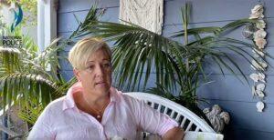 Interviewee talking to off camera interviewer